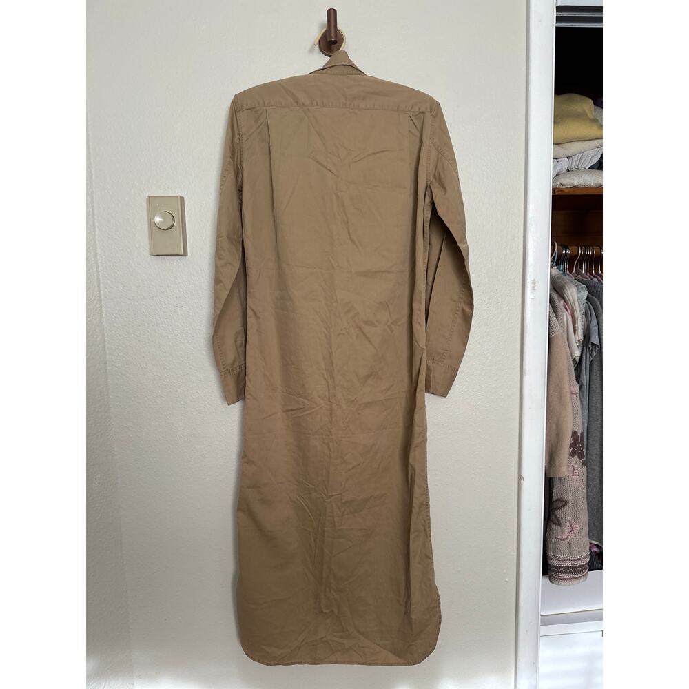 NWT Vintage Ralph Lauren Desert Explorer Maxi Dress Button Up Long Sleeve Tan - Picture 3 of 15